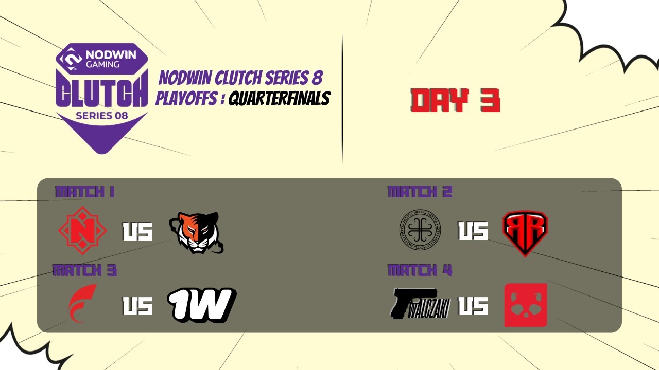 🔴 [LIVE] Walczaki vs Tricked | Playoffs | NODWIN Clutch Series 8 #cs2live