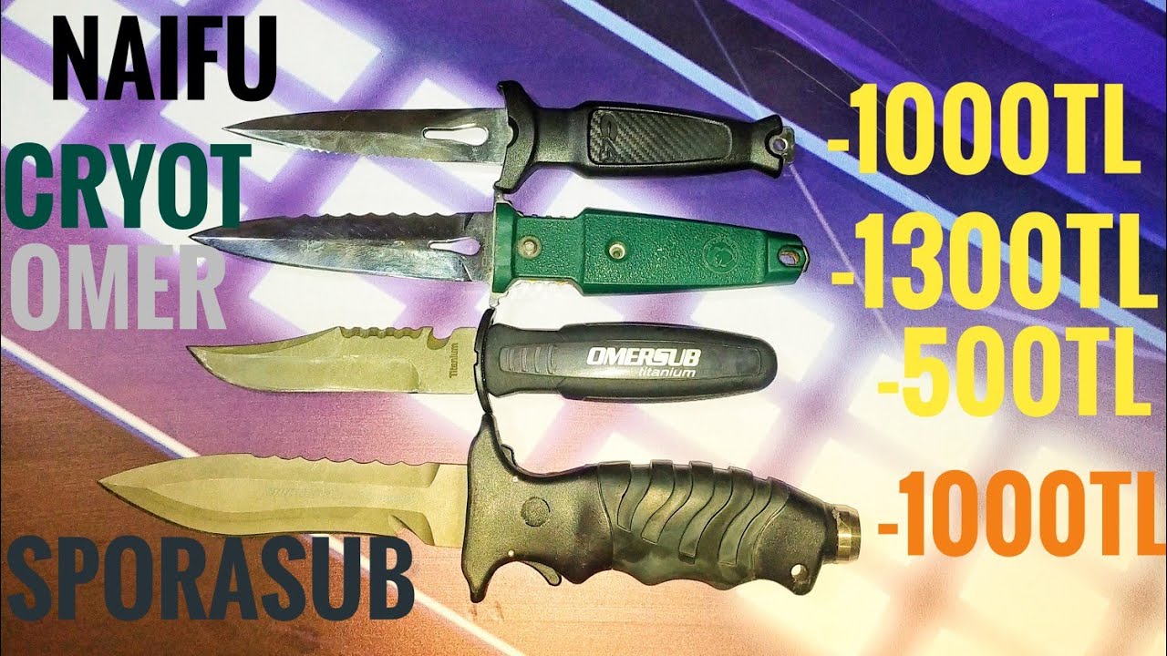 1300TL-500TL arası dört dalgıç bıçağını karşılaştırdık