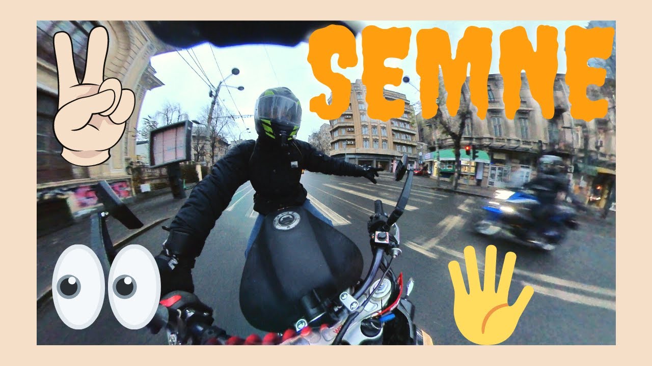 Ce semne isi fac motociclistii?