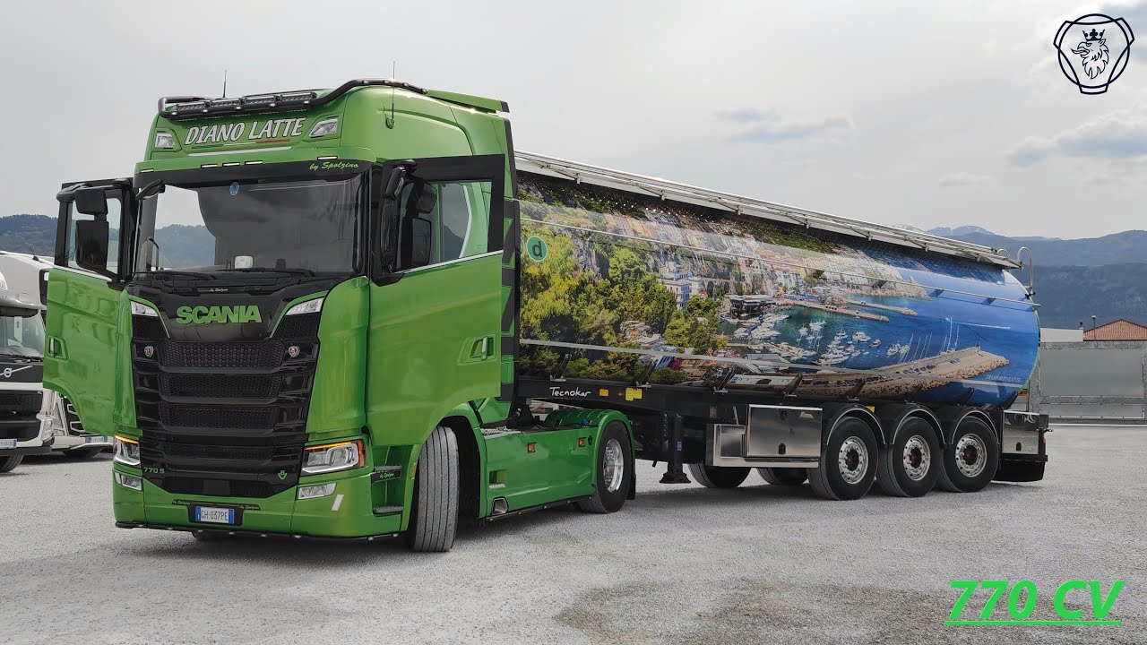 4k - Scania Truck 770 HP (V8 Power) + Trailer + Interior Next Generation