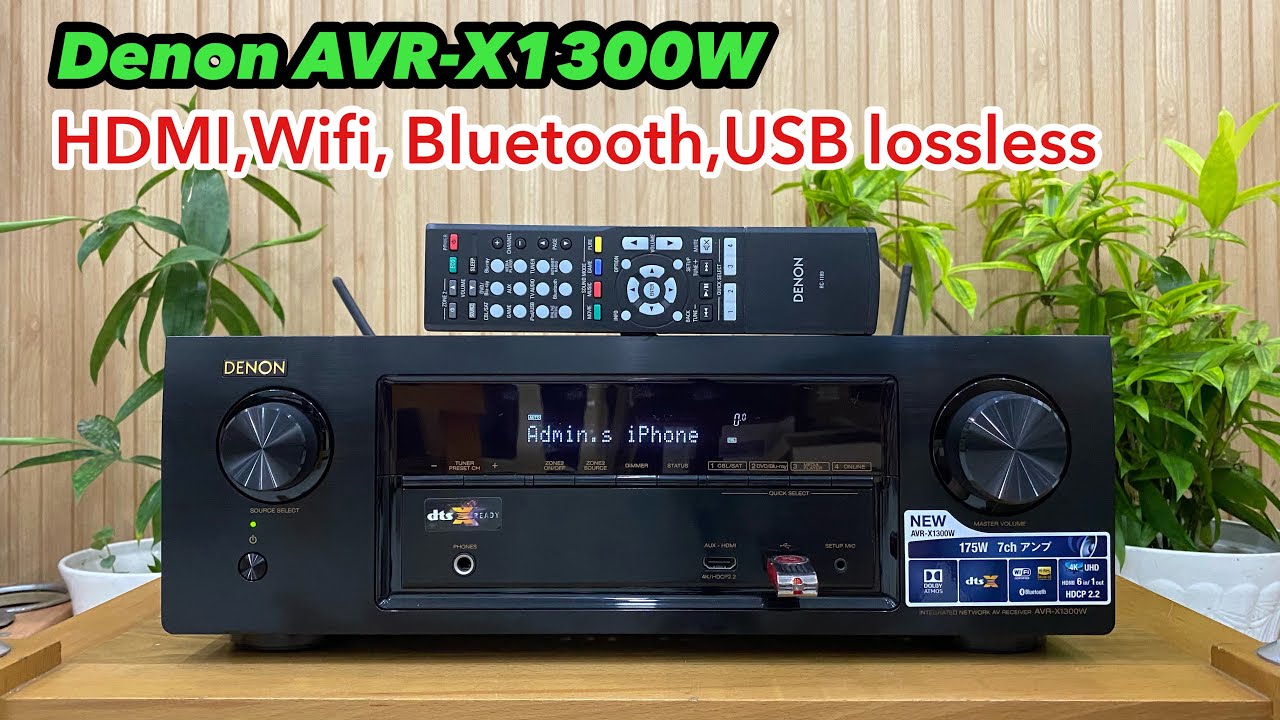 (Đã bán) Denon AVR-X1300W HDMI,Wifi, Bluetooth,USB lossless,420w  ☎️0834563852