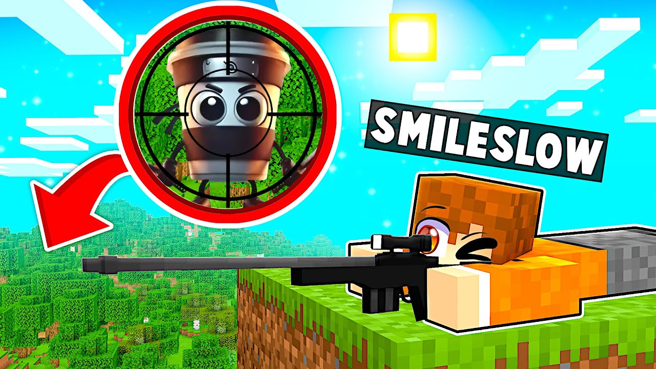 JESTEM SNIPEREM i STRZELAM do CAPPUCCINO ASSASSINO w Minecraft!