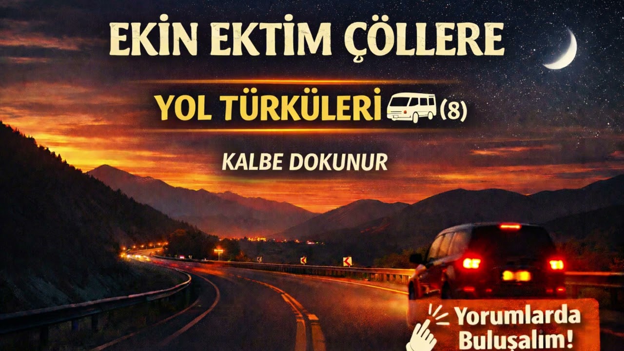 YOL TÜRKÜLERİ (8) | EKİN EKTİM ÇÖLLERE | Uzun Yolda Dinlemelik Türküler 🌙🚗