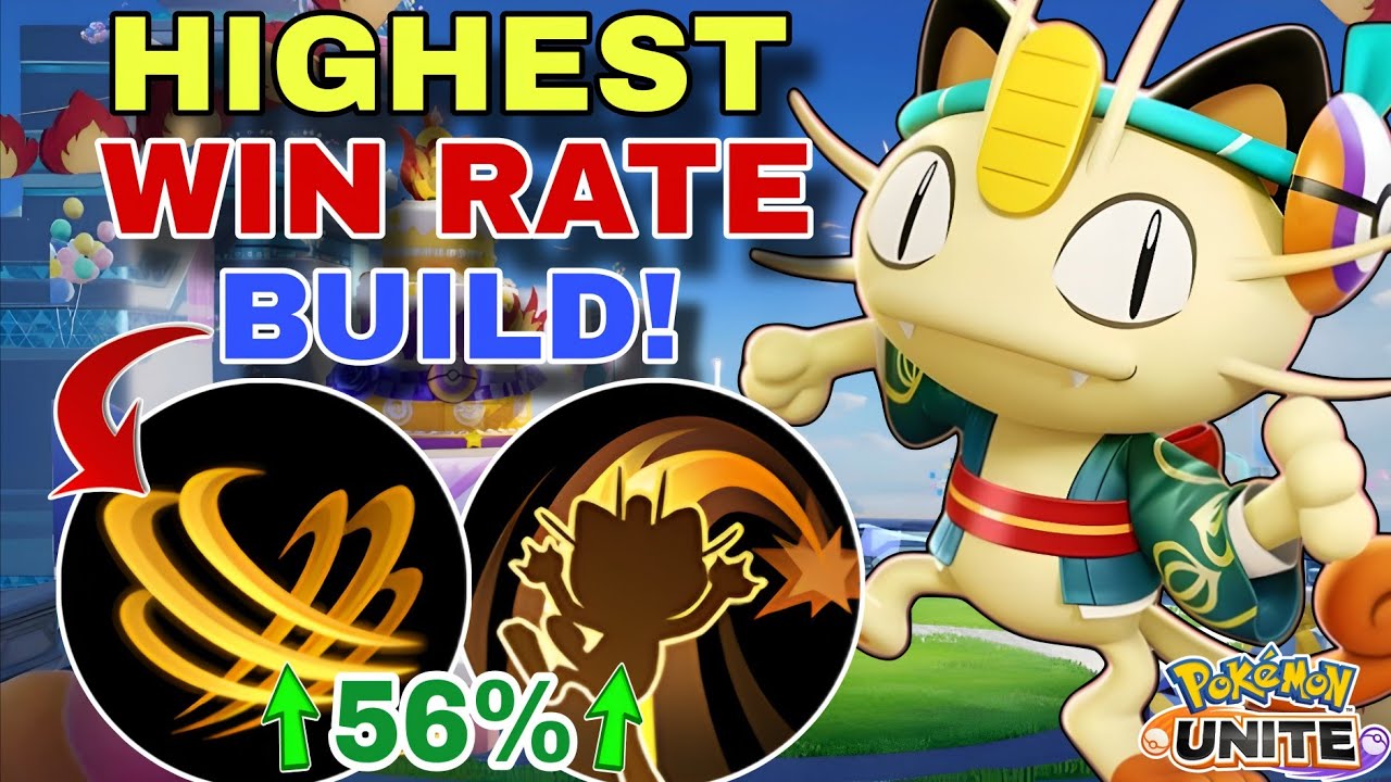 Fury Swipes + Feint Attack MEOWTH – The Highest Win Rate Pokemon Right Now! | Pokemon Unite