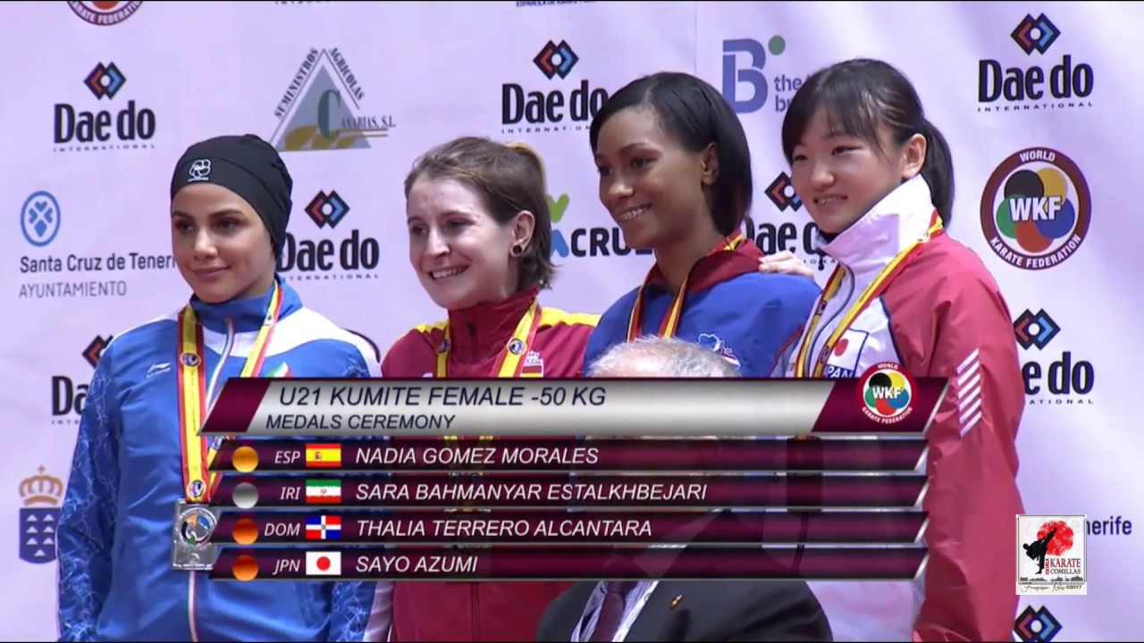 X WKF Junior, Cadet &U21 World Championships, 2.017, Tenerife (Spain). Final kumite u21 female -50