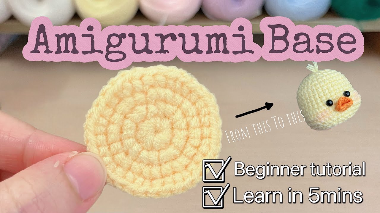 How to make a circle | Learn crochet toy base | Step by Step | Crochet basics 004