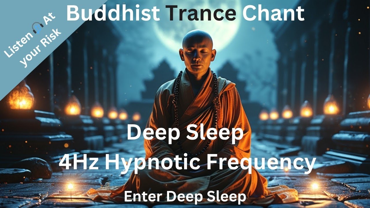 Deep Sleep | Buddhist Trance Chant |Dark Theme | 4Hz Hypnotic Frequency | AI-Generated Healing Sound