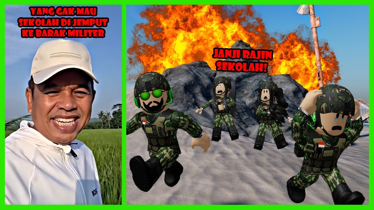 Akibat Bolos Sekolah Langsung Di Jemput Pak Dedi Mulyadi Masuk Barak Militer Di Roblox