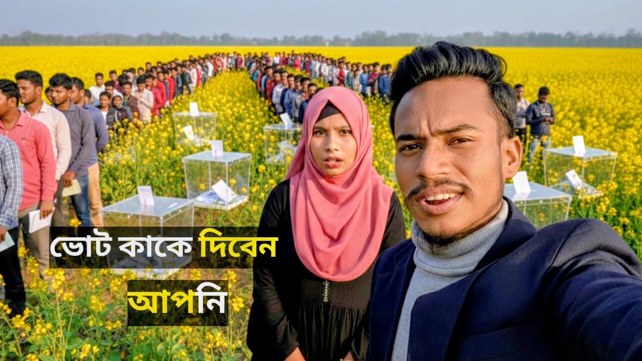 কাকে ভোট দিবেন গ্রামের মানুষ? সরিষা বাগানে আড্ডা ও জনমত | Village Election Vlog