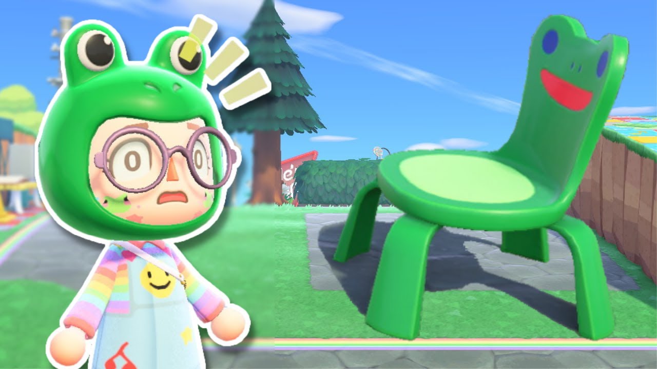 froggy chair is taking over my island