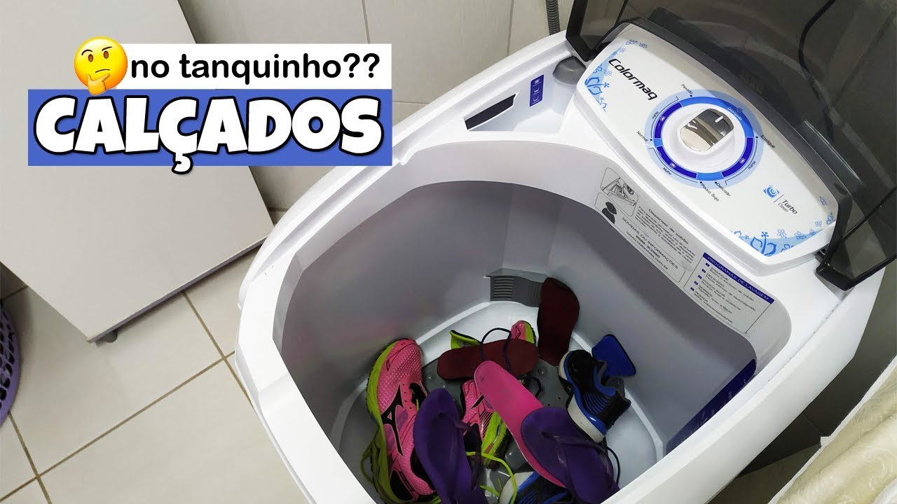 #Dicascaseiras - COMO LAVAR TÊNIS E CHINELO no TANQUINHO!!