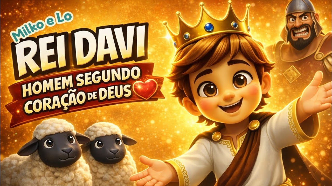 👑 Rei Davi — Homem Segundo o Coração de Deus | Música Infantil Cristã (Milko e Lo)