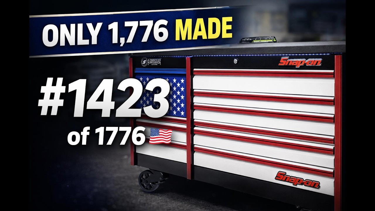 Only 1,776 Made! Snap-on 250th Anniversary Toolbox #1423