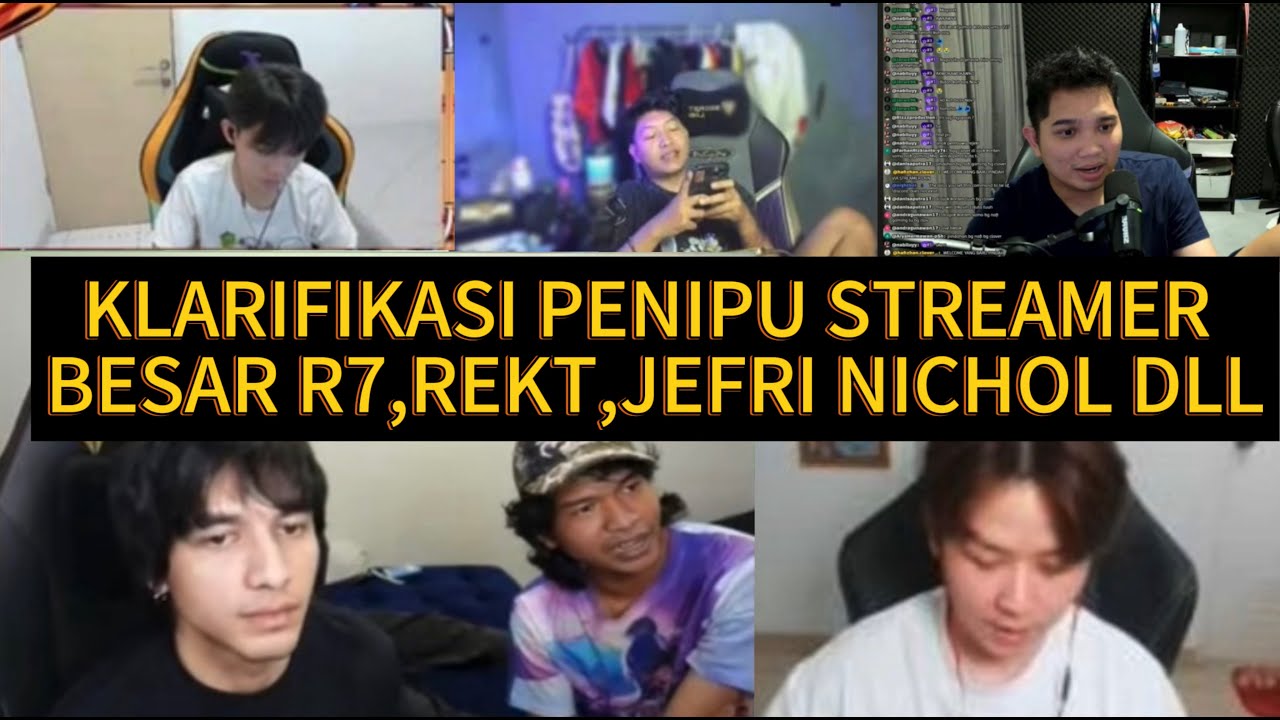 Penipu Streamer besar Rekt,R7,Jefri nichol Dll Menyamar jadi Nafi Gaming Harap Waspada