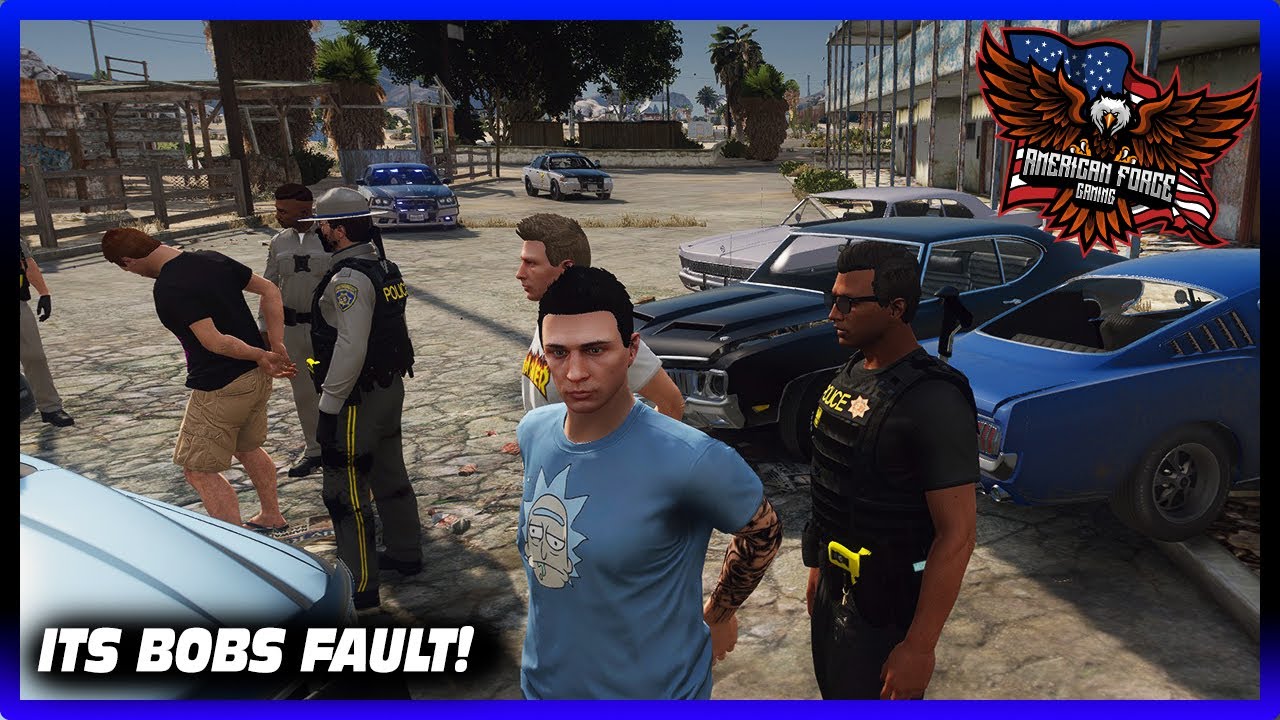 GTA5 RP - SIMON SAYS TURNS INTO BIG POLICE CHASE... - AFG