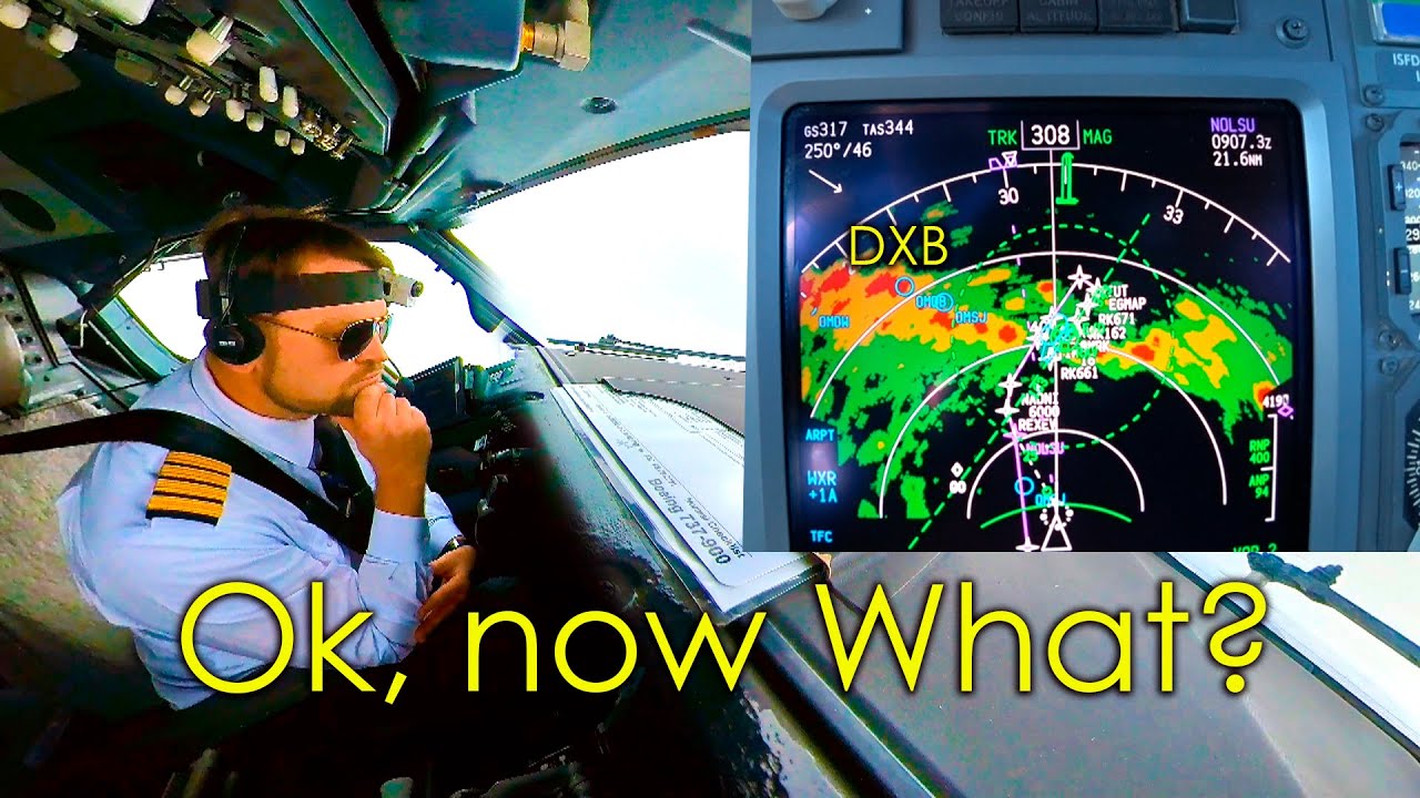 Challenging Day as an Airline Pilot | Flight from India to rainy UAE
