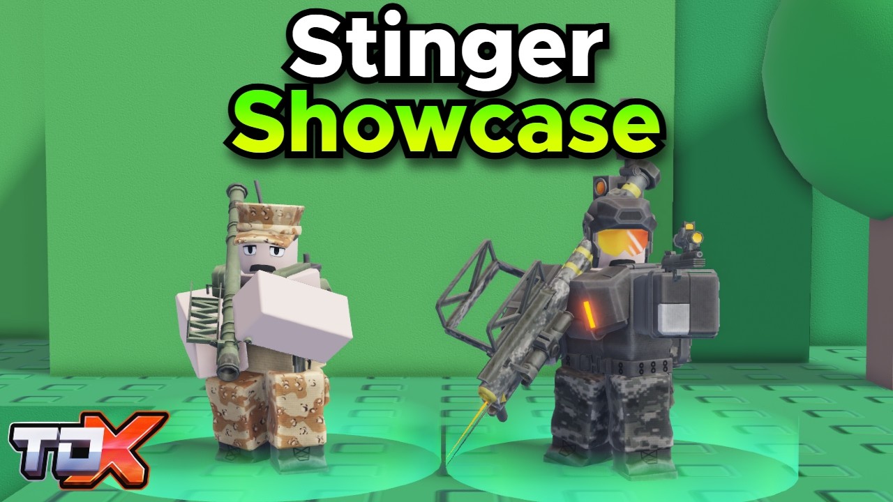 TDX Stinger Showcase (Stats + Gameplay) - Tower Defense X Roblox