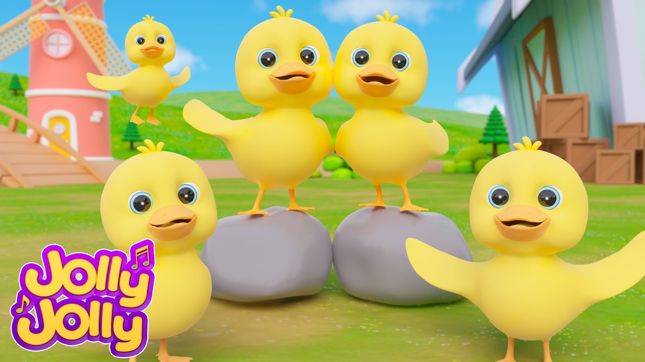 Пять патито, Трех патито и МАС | Jolly Jolly en Español - Canciones Infantiles