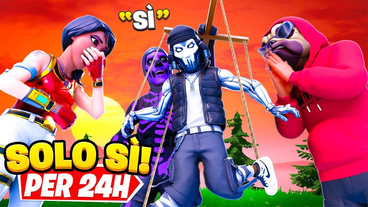 FACCIO TUTTO quello che DICONO I MIEI AMICI su Fortnite per 24h!! Assurdo