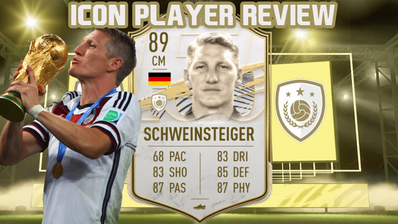THE GERMAN TANK! 89 ICON BASTIAN SCHWEINSTEIGER PLAYER REVIEW! FIFA 21 ULTIMATE TEAM