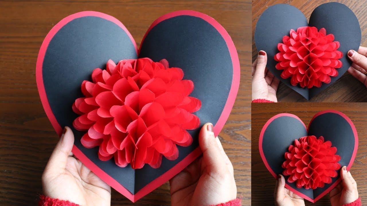 DIY flower pop up card paper crafts diy pop up card online video cutter com
