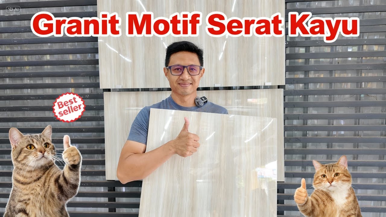 Granit Motif Serat Kayu Nuansa Alami Untuk Rumah Modern 60x60 Dari White Horse