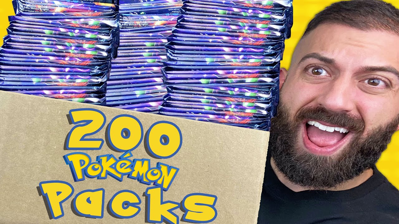 Opening Pokemon Cards, But It's a Giant Box of 200 Packs!