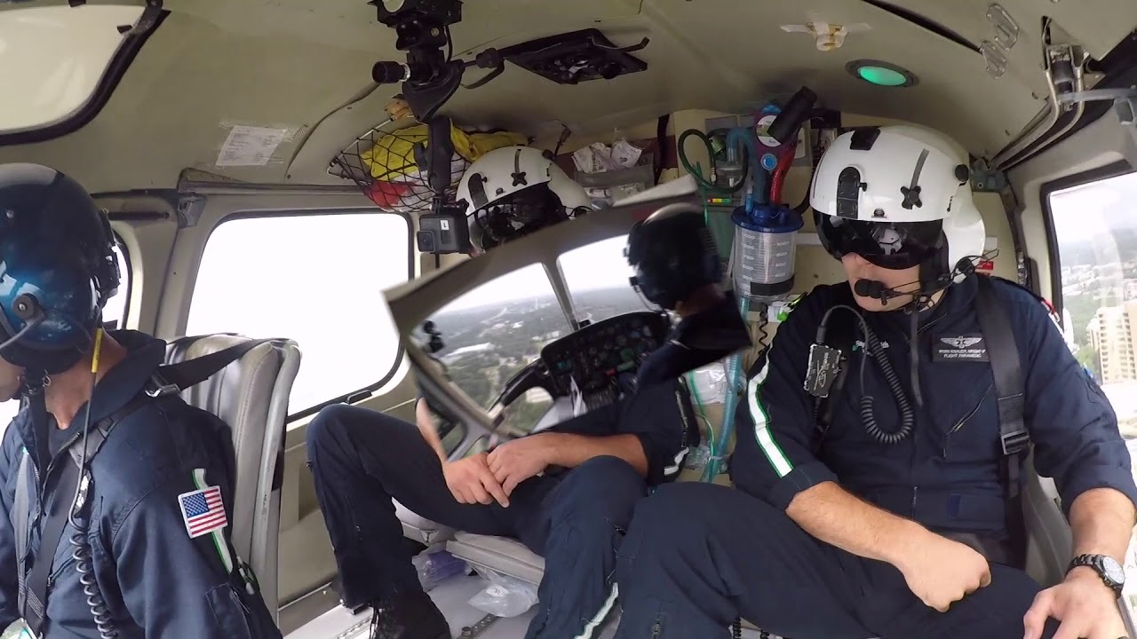 MedEvac Helicopter Relocation Flight for Weather ATC Audio