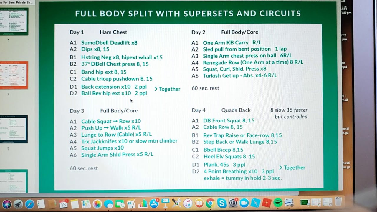 Semi Private Group Training for Personal Trainers How to Program & Run it