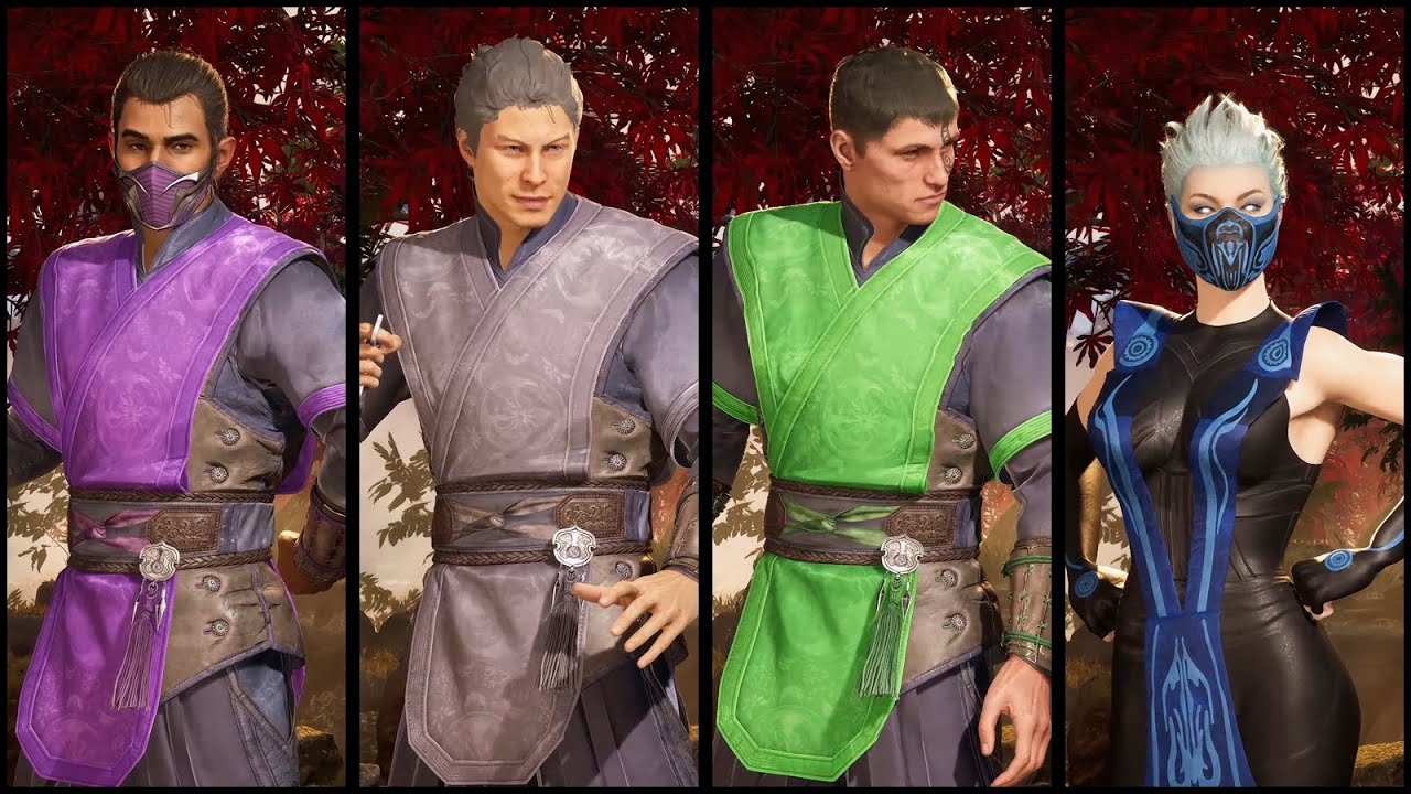 Wedding Rain, Smoke, Reptile & Ermac / MKDA Frost - Skin Mod Showcase - Mortal Kombat 1