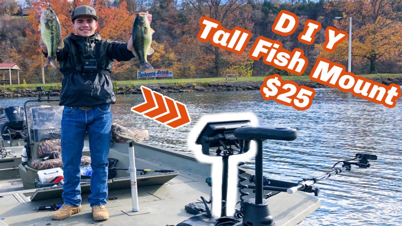 DIY Tall Fish Finder Mount! Easy LIVE SCOPE Set Up
