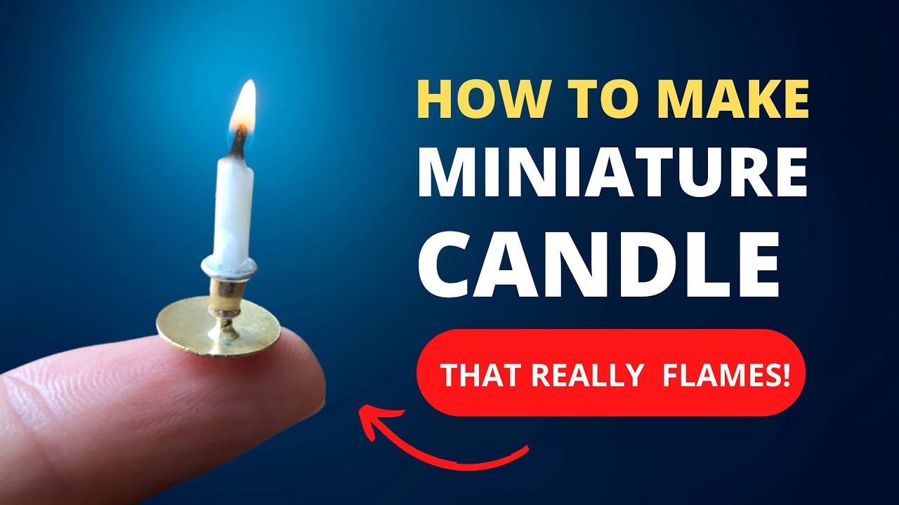 How to make Miniature Candle that actually works! I DIY I FAST & EASY