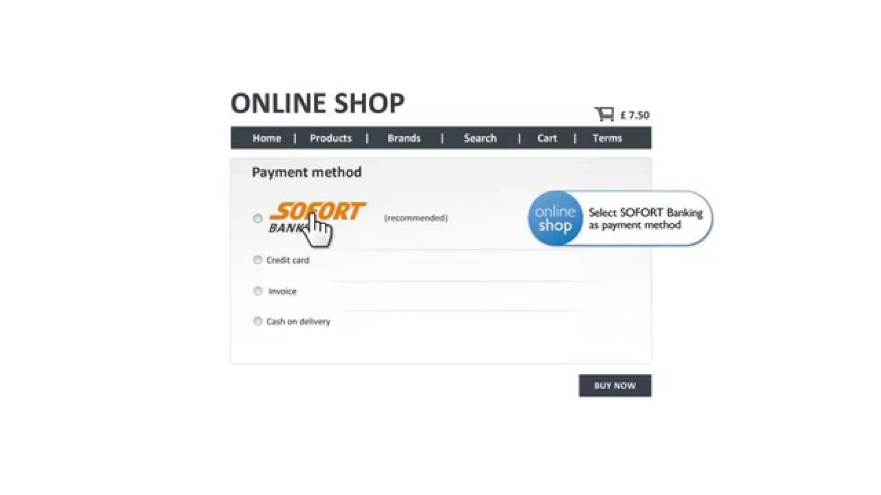 SOFORT Banking: Direct payment via online banking