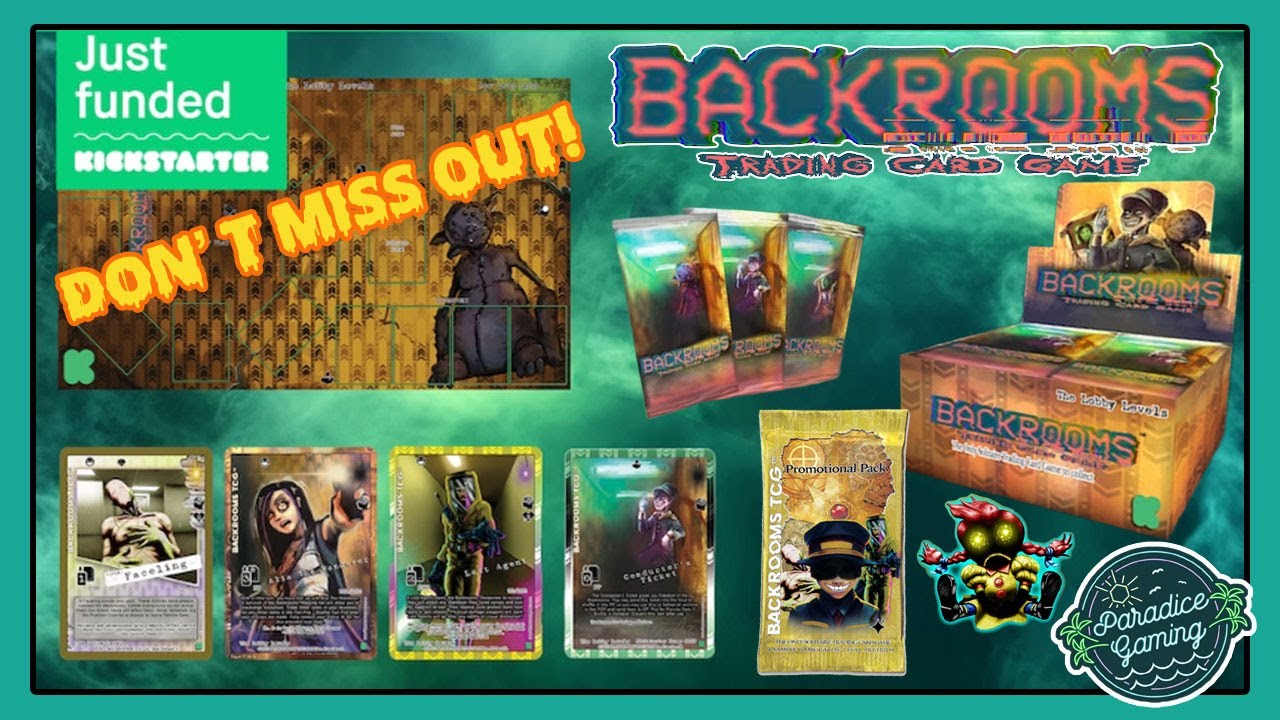 Backrooms TCG Kickstarter Overview And Product Unboxing! Fully Funded!