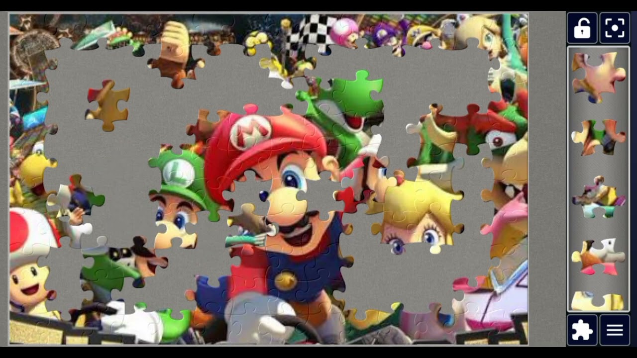 Mario and Luigi mix up cartoon 💕🌈⭐✨//Cartoon jigsaw puzzle 