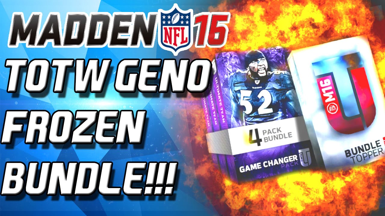 FROZEN GAMECHANGER BUNDLE! - Madden 16 Ultimate Team