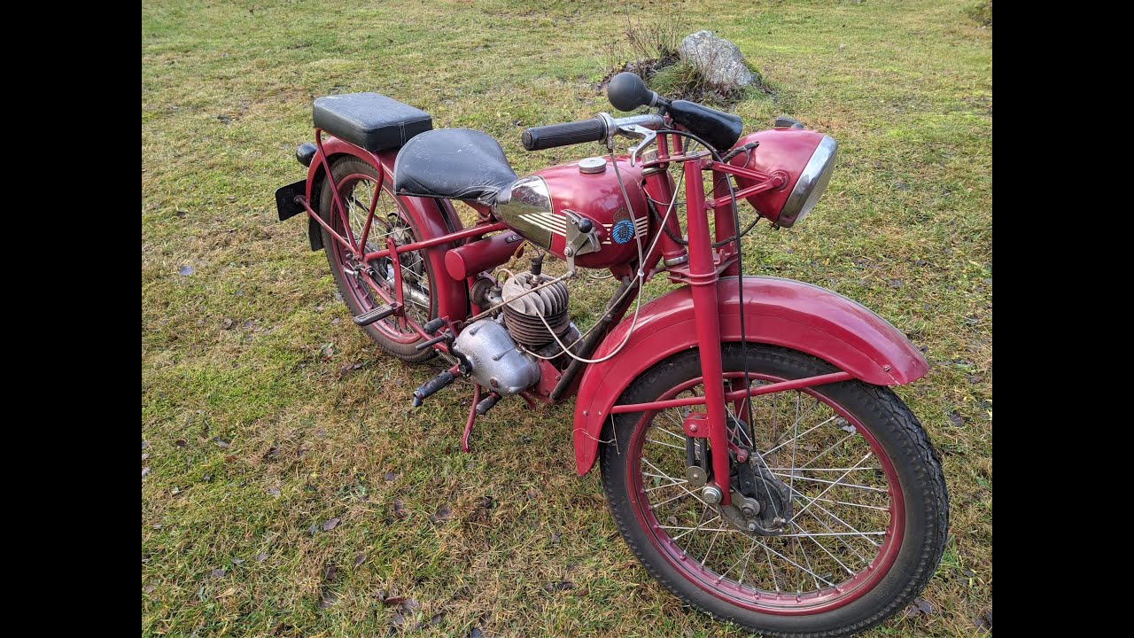 HUSQVARNA 229E (1952) COLD START AND DRIVING AFTER 5 YEARS