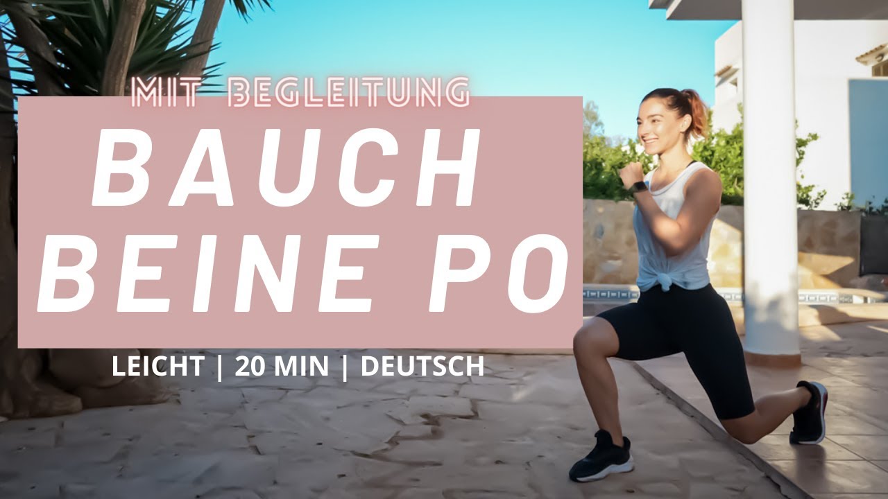 Bauch Beine Po Workout | Mallorca Special | mit Kathi & Michi :) | ohne Equipment | 20 Min.
