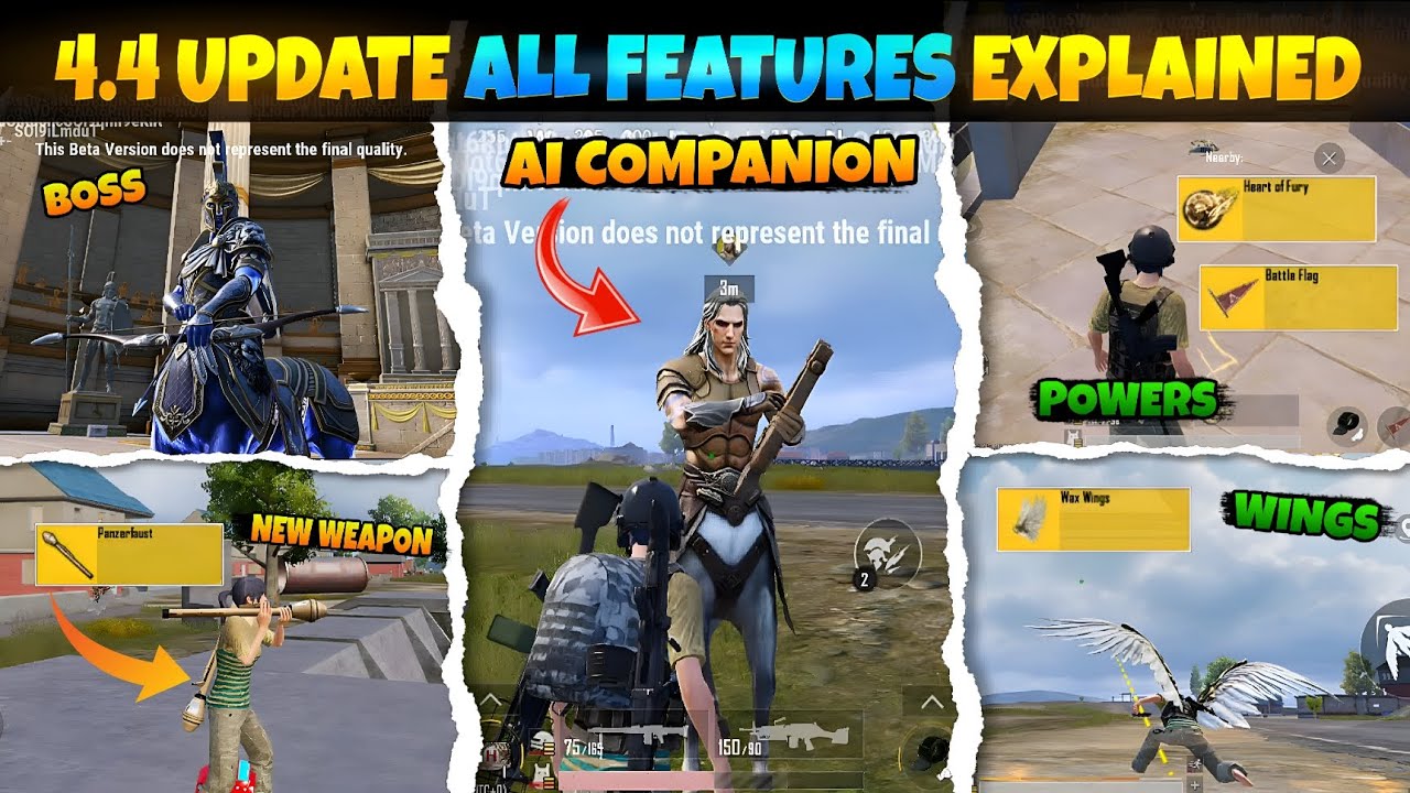 4.4 Update All New Features & Powers Explained | New Ai Companion Helios | New Weapon | BGMI/PUBG✅