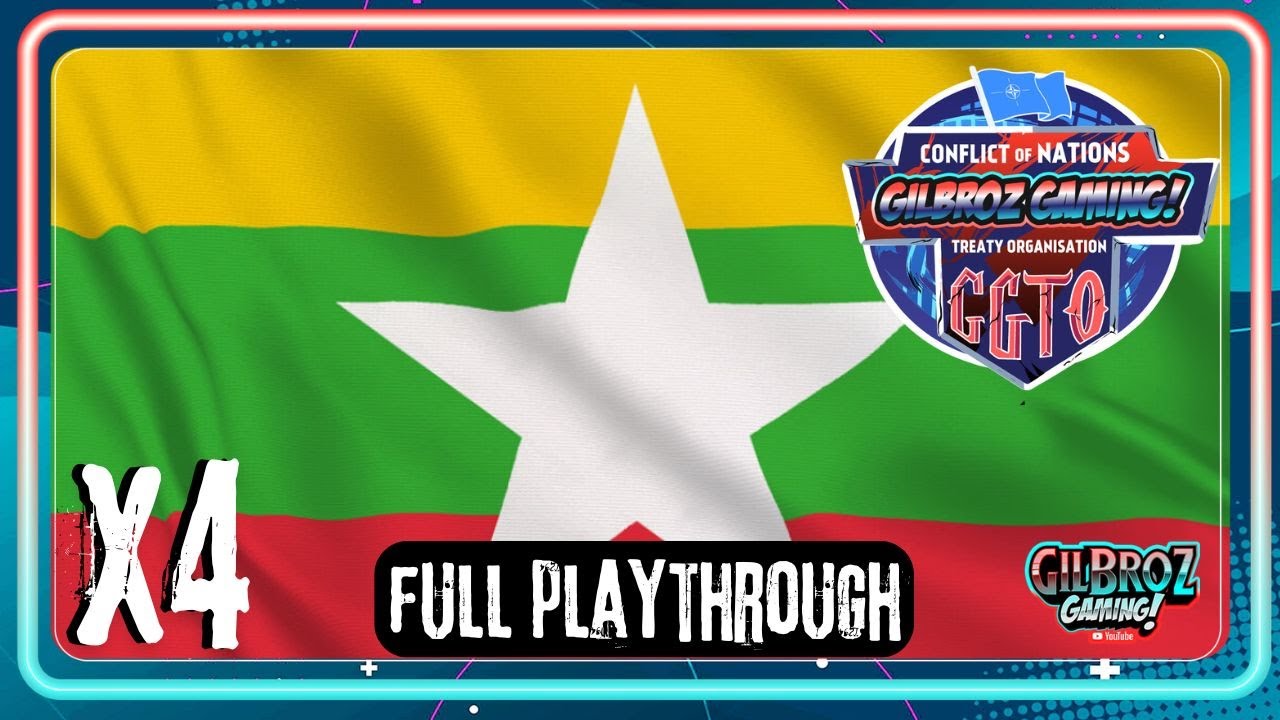 Myanmar 4x Playthrough - Conflict of Nations World War 3 - Mobile / Desktop Game / Full Playthrough