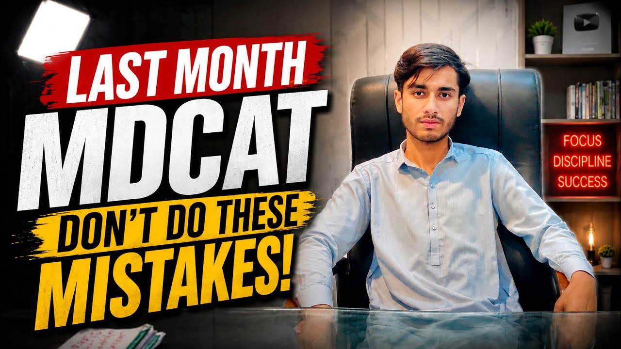 Why Students Fail in MDCAT? | Top Mistakes to Avoid in the Final Month
