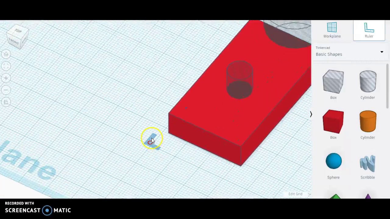 TinkerCAD Ruler Tool: Position and Align Objects