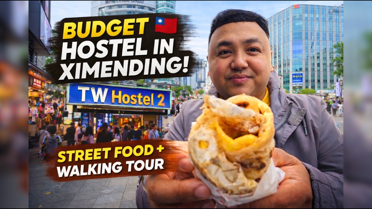 ₱1K Budget Hostel in Ximending?! 🇹🇼 Exploring Taipei&rsquo;s BEST Street Food & Streets