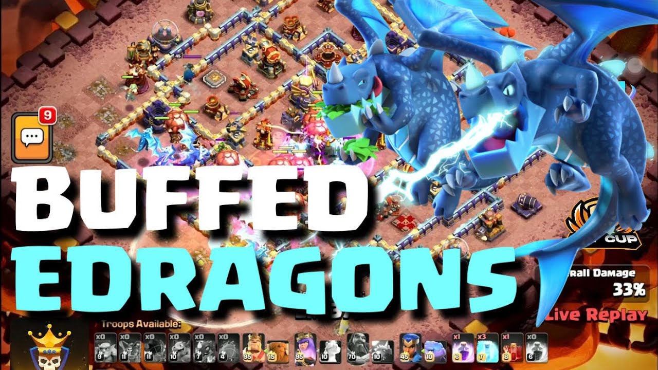 Easy Wins With Stronger Edragons In Clash Of Clans!
