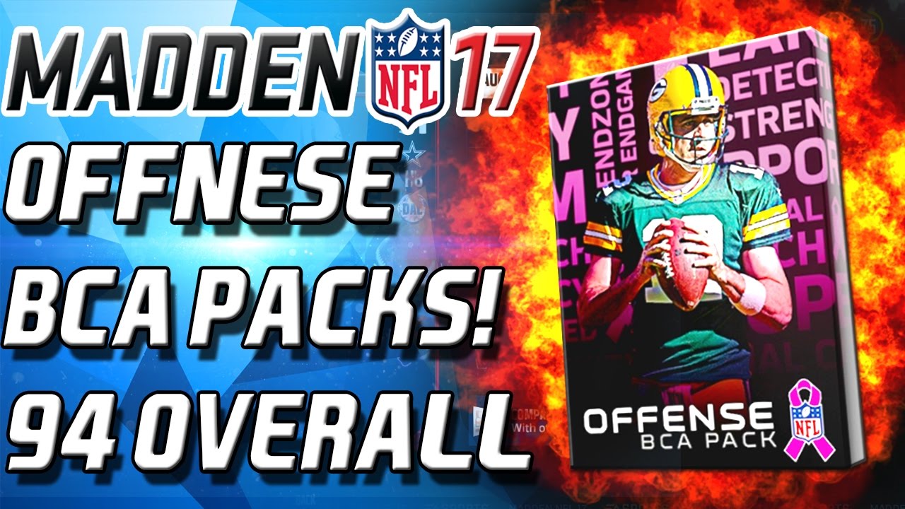 BCA OFFENSIVE BUNDEL! BEST ELITE PULL! - Madden 17 Ultimate Team
