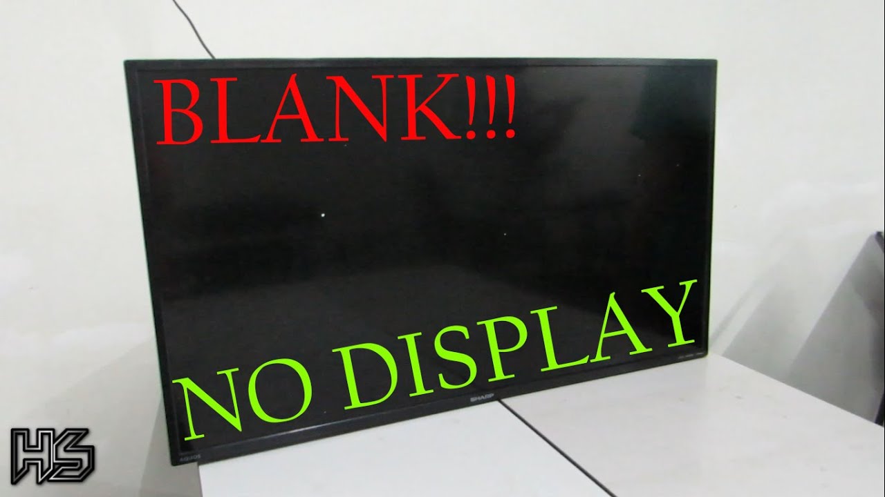 SHARP LC 40LE265M BLANK DISPLAY - FIXED