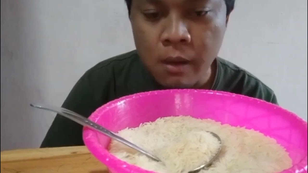 ASMR RAW RICE EATING||KOMPILASI MAKAN BERAS DIBASKOM PINK||JAROT D RAHADI#compliation