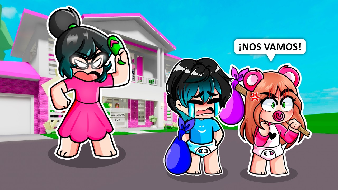 ELA y FRAN BEBÉS se ESCAPAN de CASA 😱 en BROOKHAVEN Roblox!