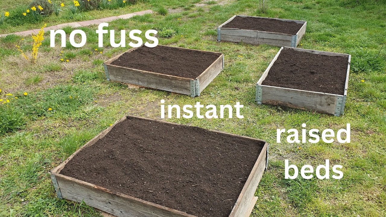 No-Dig How to Make an Instant No Dig Bed Using Pallet Collars