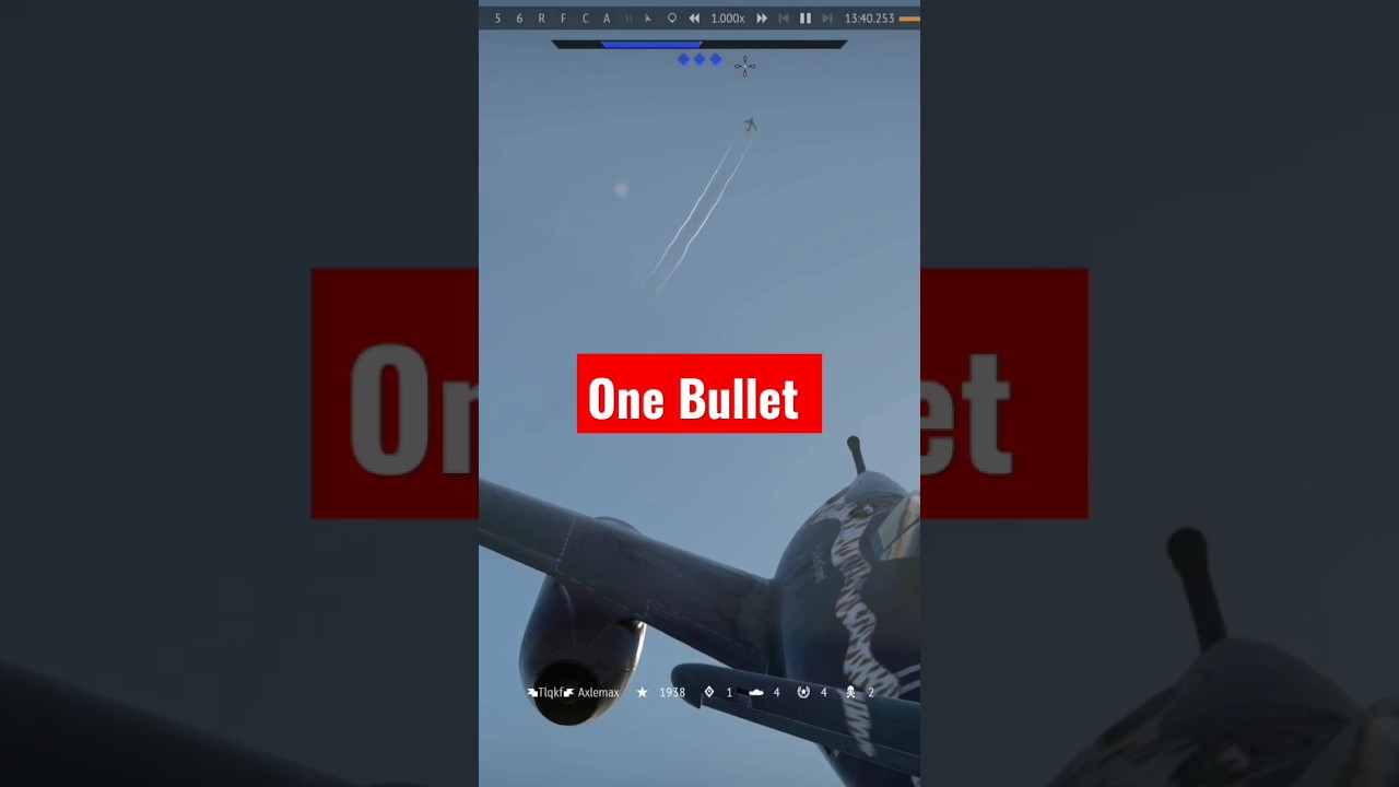 War Thunder One Bullet Is All You Need #shorts #warthunder #warthundershorts